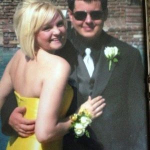 Beautiful Strapless Yellow Prom Dress Belle